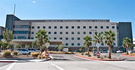 Palmdale regional - When contacting the local area hotels, please mention that you are a patient or visitor at Palmdale Regional Medical Center and many of the area hotels will offer you a special discounted rate when available. Embassy Suites Hotel 39375 5th St W Palmdale, CA 93551-3886 Tel: 661-266-3756 Fax: 661-266-3625 Hilton Garden Inn Palmdale 1309 W. …